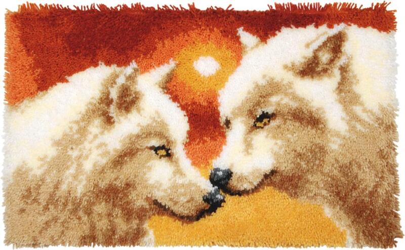 pn-0156064 набор для вышивания коврика vervaco "волки" | интернет-магазин Елена-Рукоделие