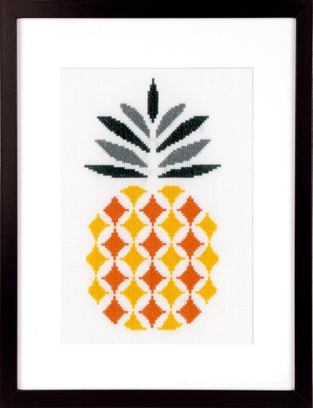 pn-0156112 набор для вышивки крестом  vervaco "ананас" | интернет-магазин Елена-Рукоделие