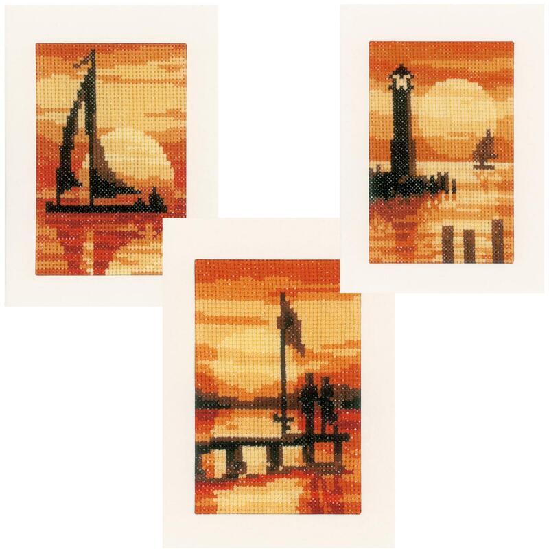 pn-0156893 набор для вышивки крестом vervaco sunset "закат" | интернет-магазин Елена-Рукоделие