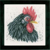 pn-0157489 набор для вышивки крестом lanarte black chicken "черная курица" | интернет-магазин Елена-Рукоделие