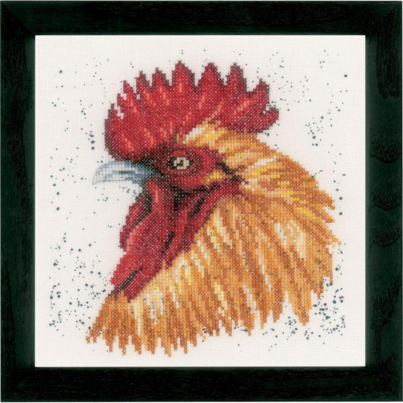 PN-0157490 Набір для вишивки хрестом LanArte Brown Rooster "Коричневий півень"  | інтернет-магазин 'Елена-Рукоделие'