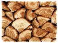 PN-0157818 Набір для вишивання килимка Vervaco" Дерев'яні блоки"  | інтернет-магазин 'Елена-Рукоделие'