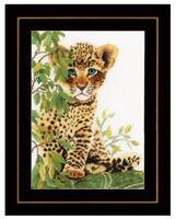 pn-0158160 набор для вышивки крестом lanarte little panther "маленькая пантера" | интернет-магазин Елена-Рукоделие