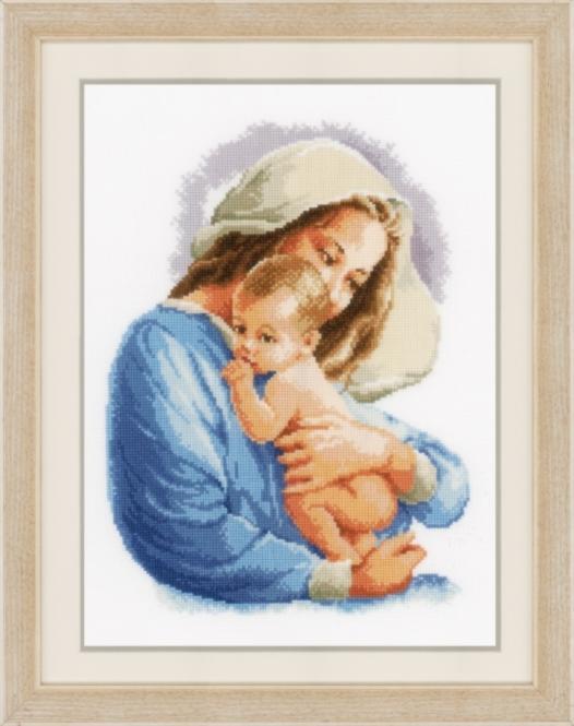 pn-0158311 набор для вышивки крестом vervaco holy mary "святая мария" | интернет-магазин Елена-Рукоделие