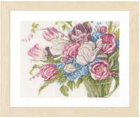 PN-0158327 Набір для вишивки хрестом LanArte Pretty Bouquet of Flowers "Гарний букет квітів" | інтернет-магазин 'Елена-Рукоделие'