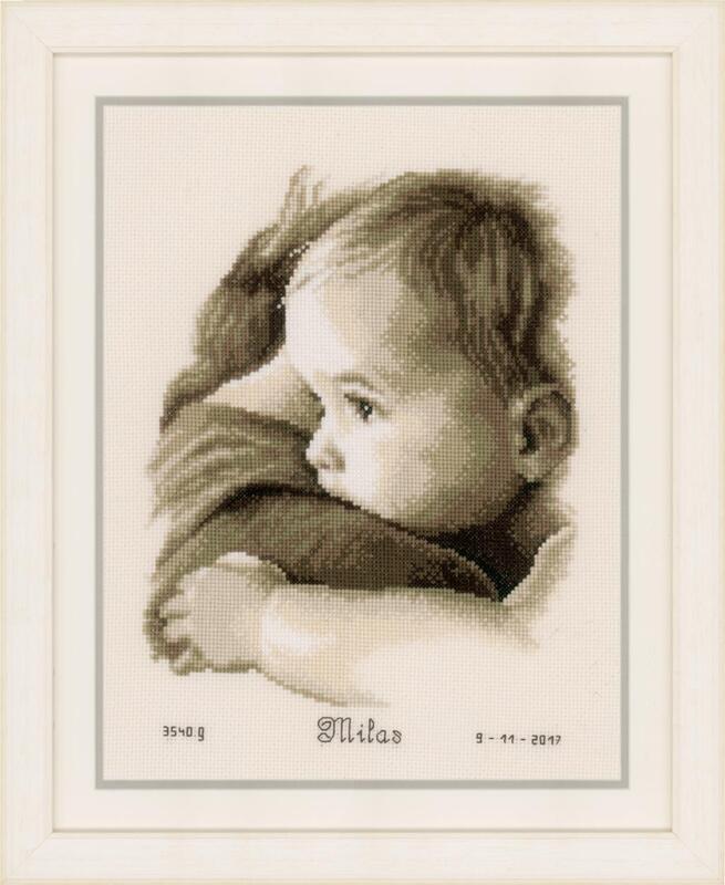 PN-0158510 Набір для вишивання хрестом Vervaco Baby Hug "Обійми дитини" | інтернет-магазин 'Елена-Рукоделие'
