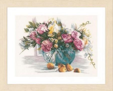 PN-0162299 Набір для вишивки хрестом LanArte Still Life of Flowers "Натюрморт з квітів" | інтернет-магазин 'Елена-Рукоделие'