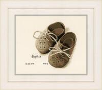 pn-0164620 набор для вышивки крестом vervaco "first shoes" первая обувь | интернет-магазин Елена-Рукоделие