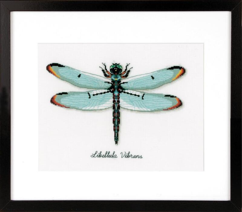 pn-0165453 набор для вышивки крестом vervaco dragonfly "стрекоза" | интернет-магазин Елена-Рукоделие