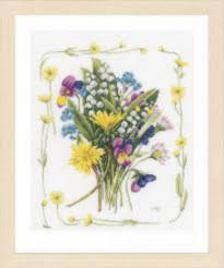 PN-0167125 Набір для вишивки хрестом LanArte Bouquet of field flowers "Букет польових квітів" | інтернет-магазин 'Елена-Рукоделие'