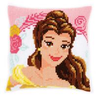 pn-0168010 набор для вышивания крестом (подушка) vervaco enchanted beauty "princess bella" | интернет-магазин Елена-Рукоделие