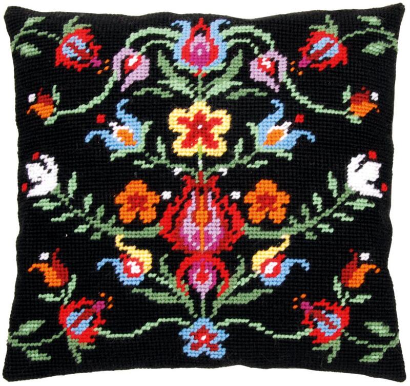 PN-0168251 Набір для вишивання подушки (гобелен) Vervaco "Folklore" | інтернет-магазин 'Елена-Рукоделие'