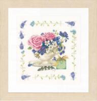 фото pn-0170950 набор для вышивки крестом lanarte bouquet of roses "букет роз"