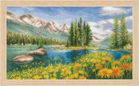 pn-0174811 набор для вышивки крестом vervaco mountain landscape "горный пейзаж" | интернет-магазин Елена-Рукоделие