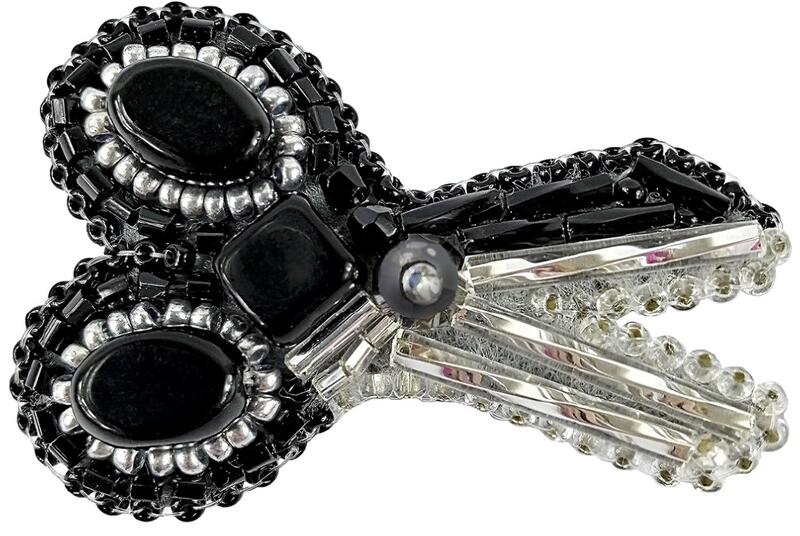 БП-251 Набір для виготовлення брошки Crystal Art "Ножиці" | інтернет-магазин 'Елена-Рукоделие'