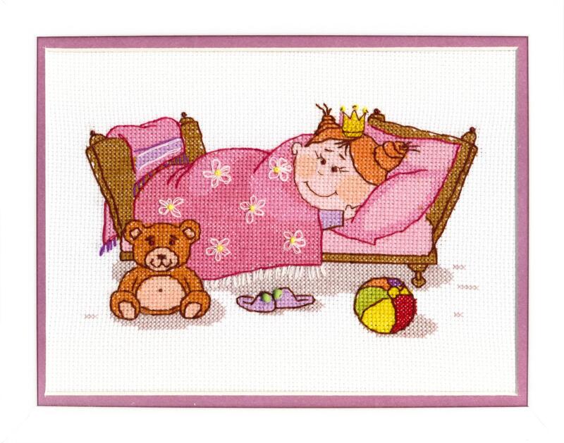 вт-030 набор для вышивания крестом crystal art "маленькая принцесса" | интернет-магазин Елена-Рукоделие