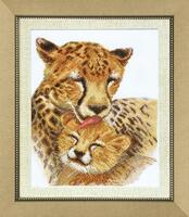 фото ВТ-068 Набір для вишивання хрестиком Crystal Art "Сім'я гепардів"