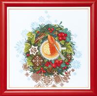 вт-079 набор для вышивания крестом crystal art "рождественский чай" | интернет-магазин Елена-Рукоделие