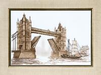 фото вт-087 набор для вышивания крестом crystal art "лондон.тауэрский мост"
