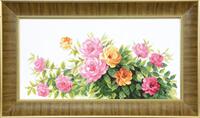 фото вт-090 набор для вышивания крестом crystal art "благоухание летних роз"
