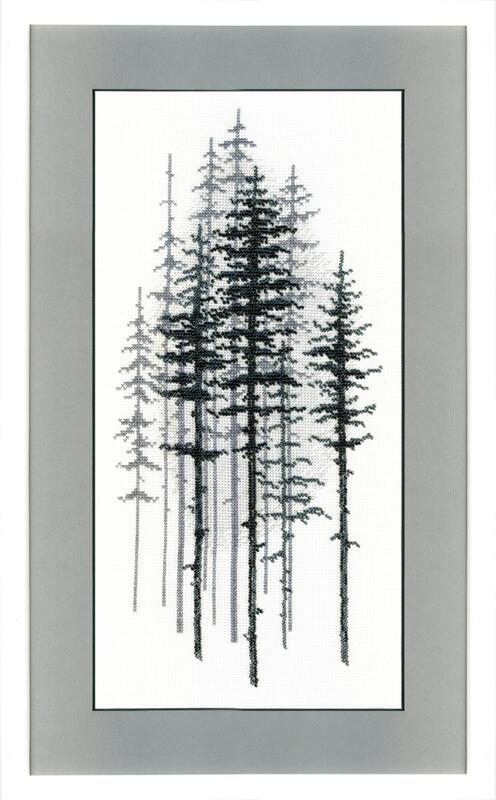 вт-1014 набор для вышивания crystal art "туманный лес" | интернет-магазин Елена-Рукоделие