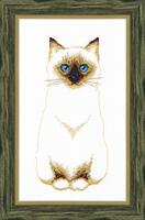 фото вт-109 набор для вышивания крестом crystal art "сиамский кот"