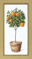 фото вт-127 набор для вышивания крестом crystal art "апельсиновое дерево"