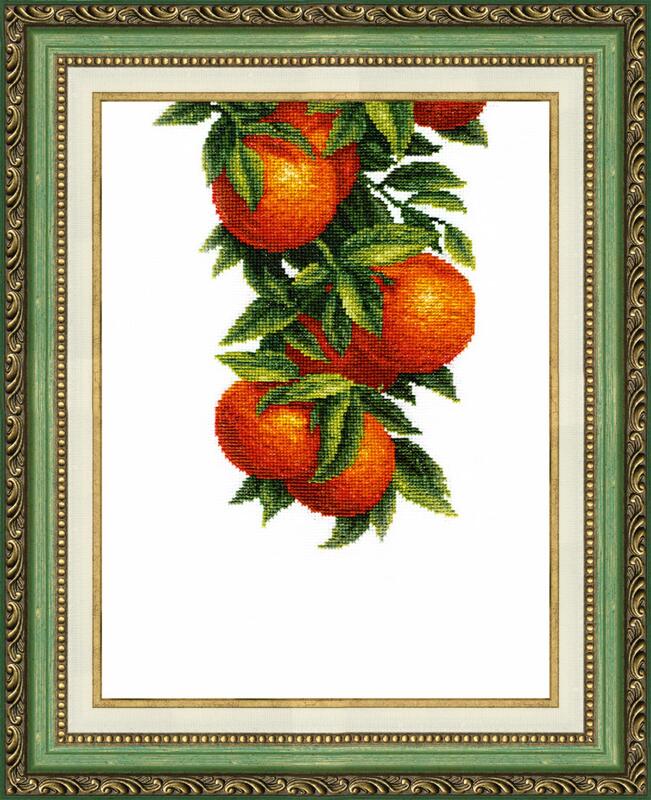 ВТ-138 Набір для вишивання хрестиком Crystal Art "Сонячні апельсини"  | інтернет-магазин 'Елена-Рукоделие'