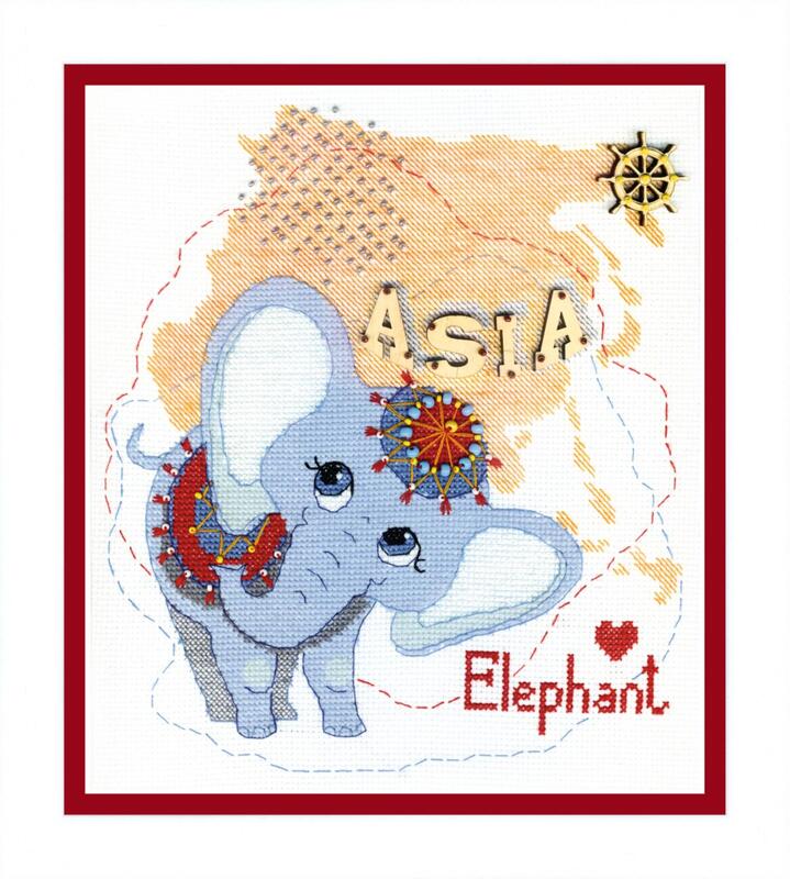 вт-179 набор для вышивания крестом crystal art "детский мир. азия" | интернет-магазин Елена-Рукоделие
