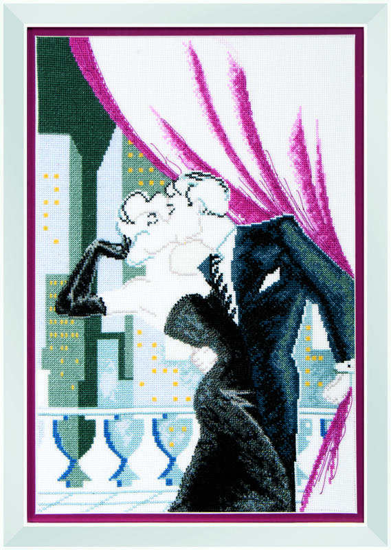 Набір для вишивання Чарівна Мить М-198 "Поцілунок у великому місті" | інтернет-магазин 'Елена-Рукоделие'