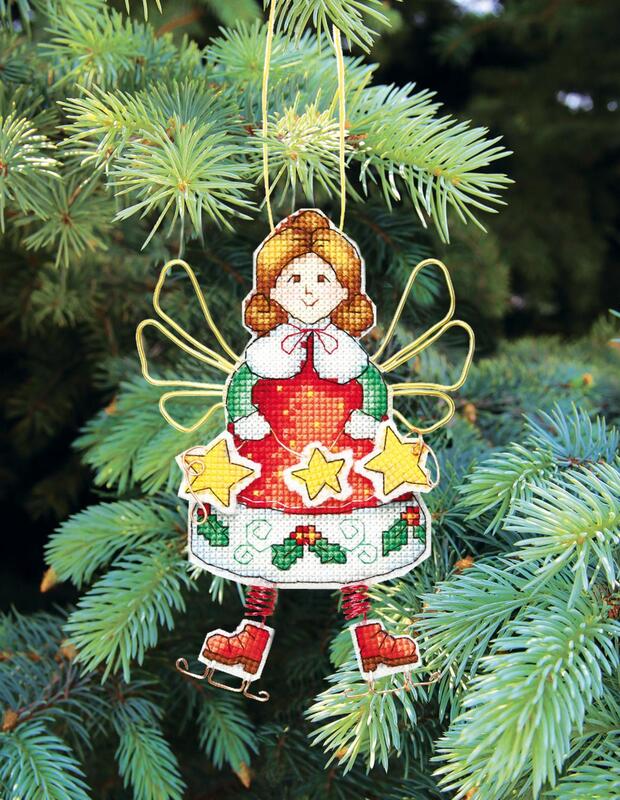 т-02 набор для вышивания крестом crystal art серия "новогодние игрушки" | интернет-магазин Елена-Рукоделие