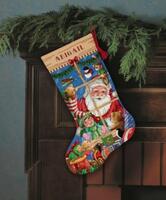 08818 Набір для вишивання хрестиком DIMENSIONS Santa's Toys. Stocking "Іграшки Санти. Панчоха" | інтернет-магазин 'Елена-Рукоделие'
