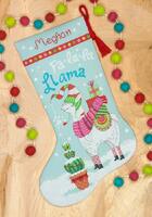 70-08977 набор для вышивания крестом dimensions llama stocking "лама. чулок" | интернет-магазин Елена-Рукоделие