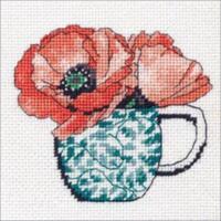 фото 71-07247 набор для вышивания (гобелен) dimensions floral teacup "цветочная чашка"