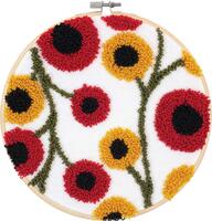 72-70023 Набір для вишивки в килимовій техніці  Квітковий візерунок Dimensions. | інтернет-магазин 'Елена-Рукоделие'