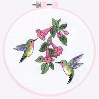 фото 72407 набор для вышивания крестом dimensions hummingbird duo "пара колибри"