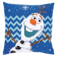 PN-0165925 Набір для вишивання хрестом (подушка) Vervaco Disney Frozen "Olaf" | інтернет-магазин 'Елена-Рукоделие'