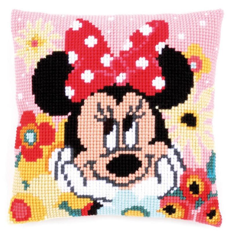 PN-0167643 Набір для вишивання хрестом (подушка) Vervaco Disney "Minnie Daydreaming" | інтернет-магазин 'Елена-Рукоделие'
