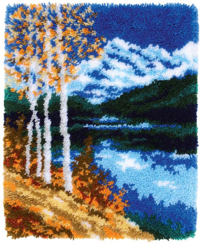 PN-0172585 Набір для вишивання килимка Vervaco "Берези" | інтернет-магазин 'Елена-Рукоделие'