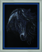 Набір для вишивання бісером Чарівна Мить Б-067 "Чорний кінь" | інтернет-магазин 'Елена-Рукоделие'