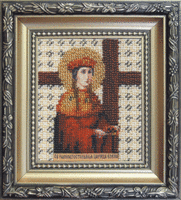 фото набор для вышивки бисером чарівна мить б-1033 "икона святая равноапостольная царица елена"