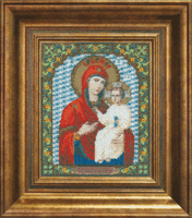 фото набор для вышивки бисером чарівна мить б-1038 "икона божьей матери избавительница"