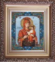 фото набор для вышивки бисером чарівна мить б-1043 "икона божьей матери самонаписавшаяся"