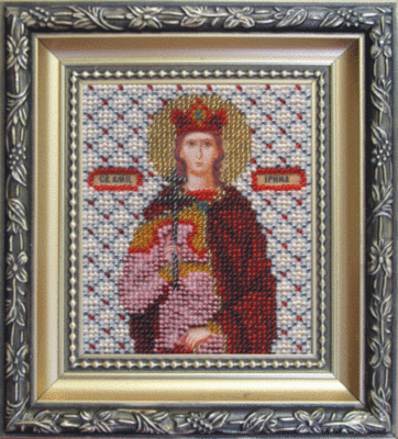 Набір для вишивання бісером Чарівна Мить Б-1047 "Ікона свята мучениця Ірина" | інтернет-магазин 'Елена-Рукоделие'