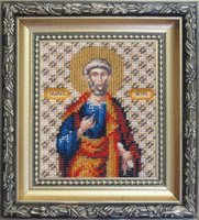 фото набор для вышивки бисером чарівна мить б-1050 "икона апостол петр"