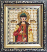 фото набор для вышивки бисером чарівна мить б-1065 "икона великий князь игорь"