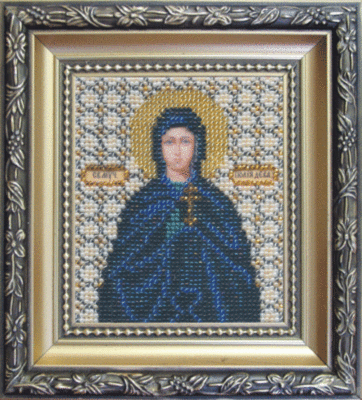 набор для вышивки бисером чарівна мить б-1066 "икона святая мученица иулия (юлия)" | інтернет-магазин 'Елена-Рукоделие'