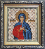 фото набор для вышивки бисером чарівна мить б-1072 "икона святая мученица раиса"