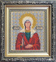 набор для вышивки бисером чарівна мить б-1081 "икона святая мученица лариса" | інтернет-магазин 'Елена-Рукоделие'