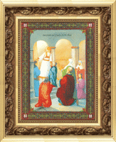 набор для вышивки бисером чарівна мить б-1085 "икона введение во храм пресвятой богородицы" | інтернет-магазин 'Елена-Рукоделие'